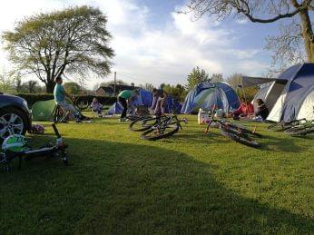 Campers at Bike Park Ireland