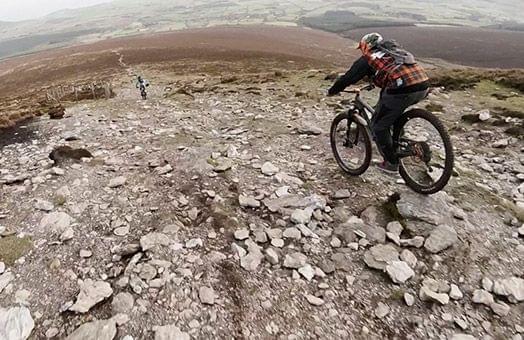 downhill mountain biking wicklow ireland