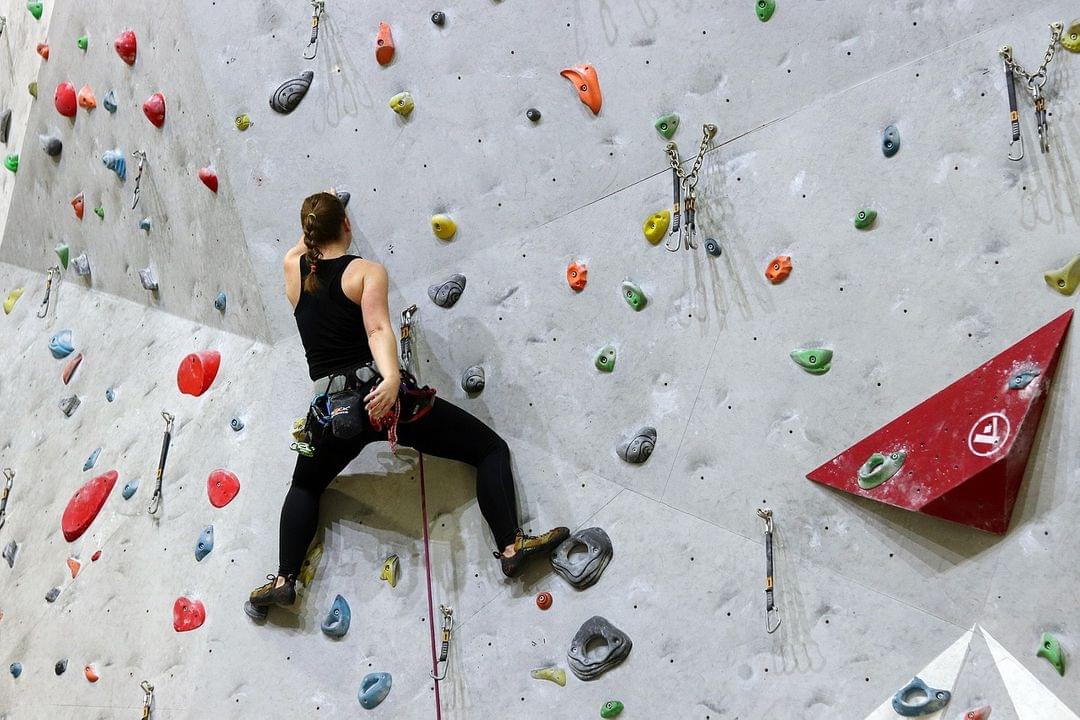 Indoor climbing is a great complimentary sport to mountain biking