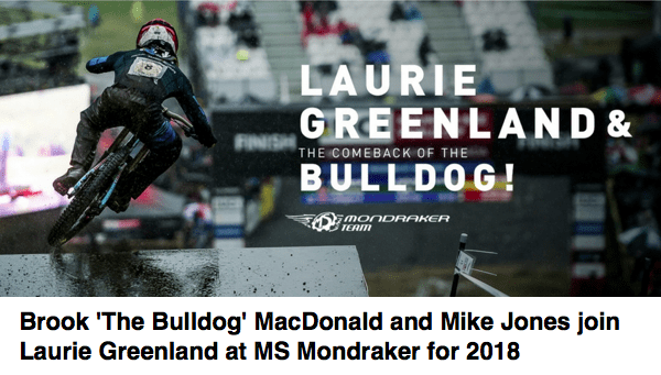Mondraker announce Brook MacDonald 2018