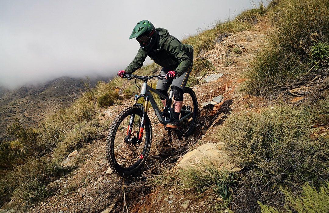 Riding mountain bikes in the South of Spain