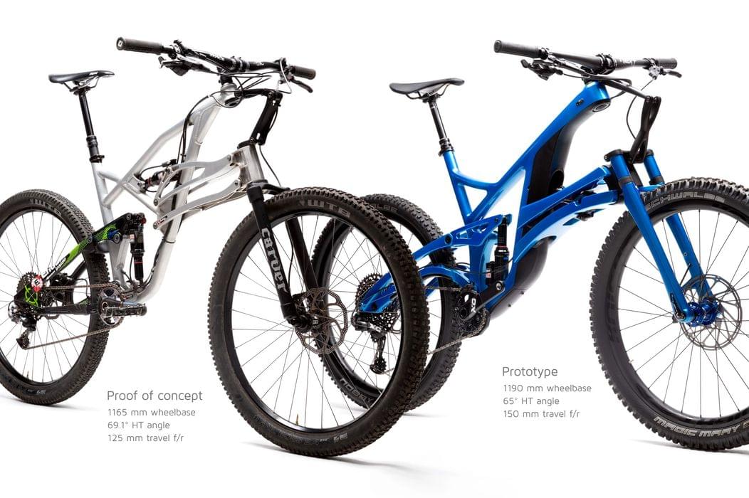 Structure from prototype to production bike
