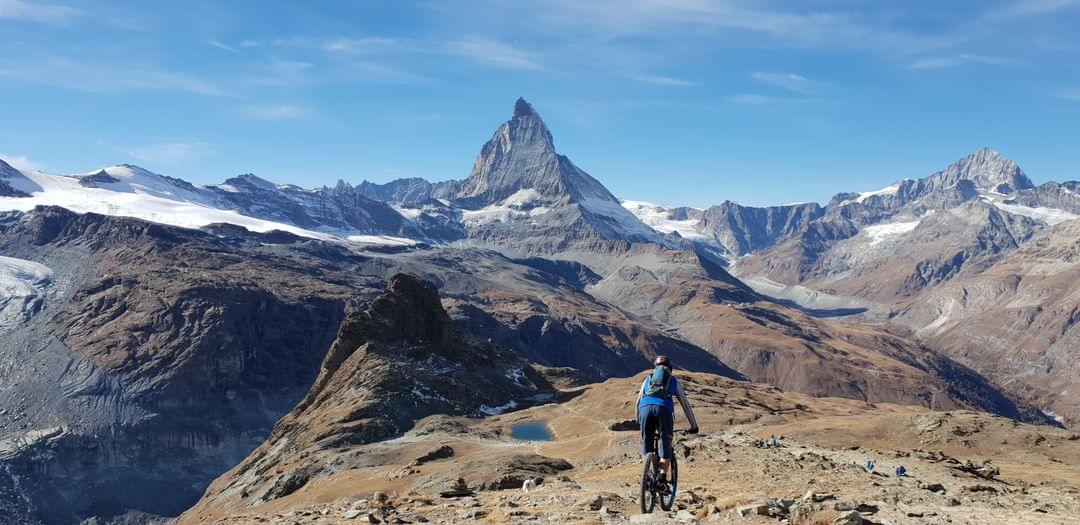 Swiss Alps mountain biking with Valais MTB Holidays