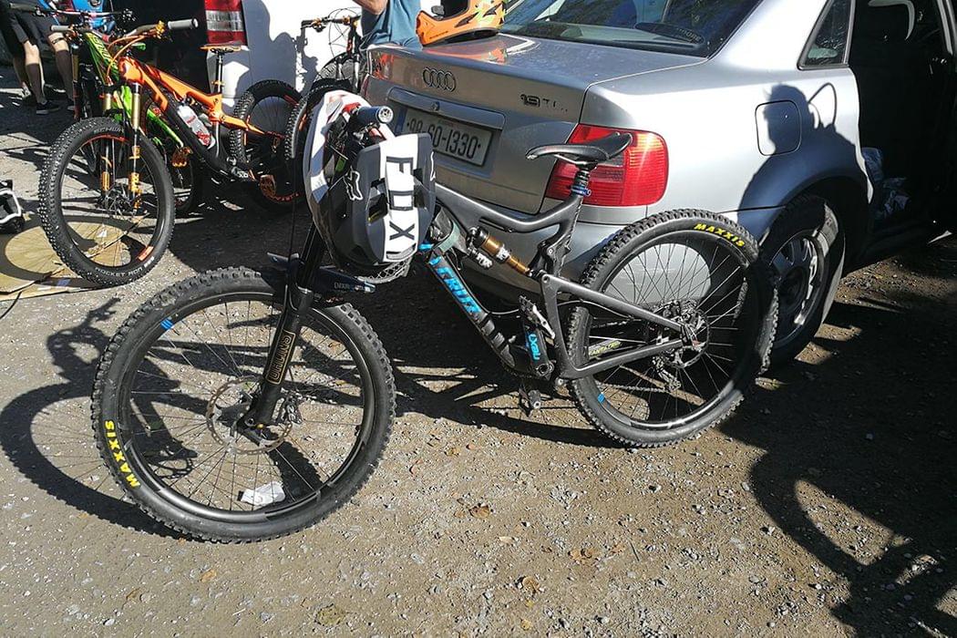 Mountain bike ready at Bikepark Wales