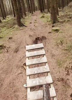 djouce ireland mtb teeter totter