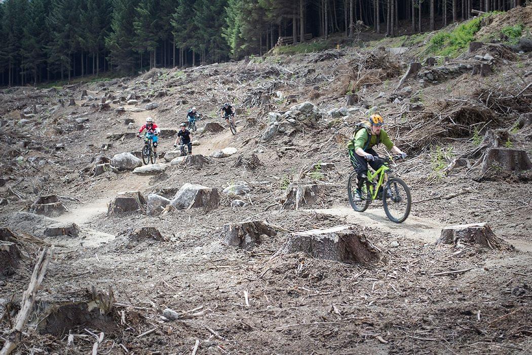 Mountain biking at the GAP bikepark in Dublin