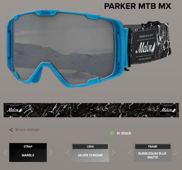 Design your own custom goggles at Melon Optics