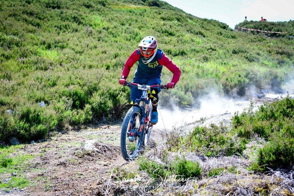 Mountain biker in Killarney mountains