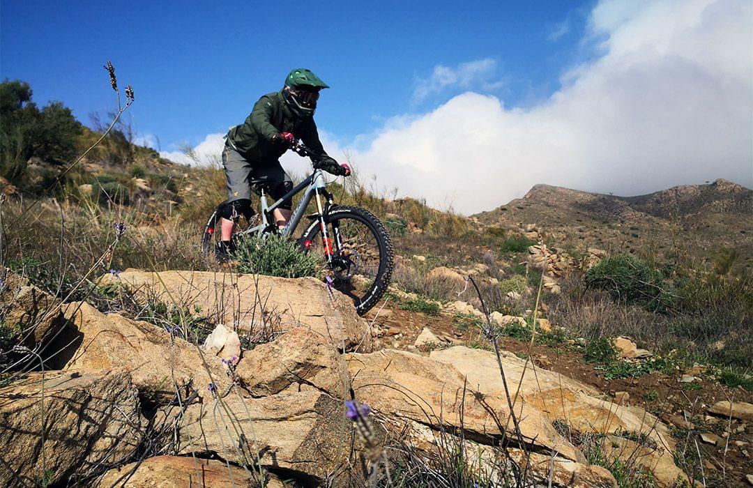 Uleila downhill mountain bike trail