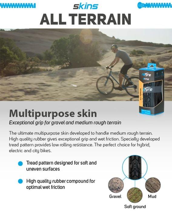 retyre all terrain mountain bike modular tyre