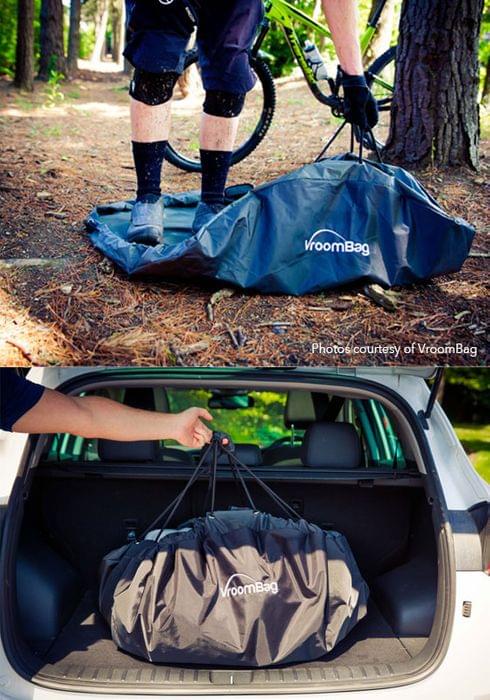 Vroombag bike changing mat and storage bag